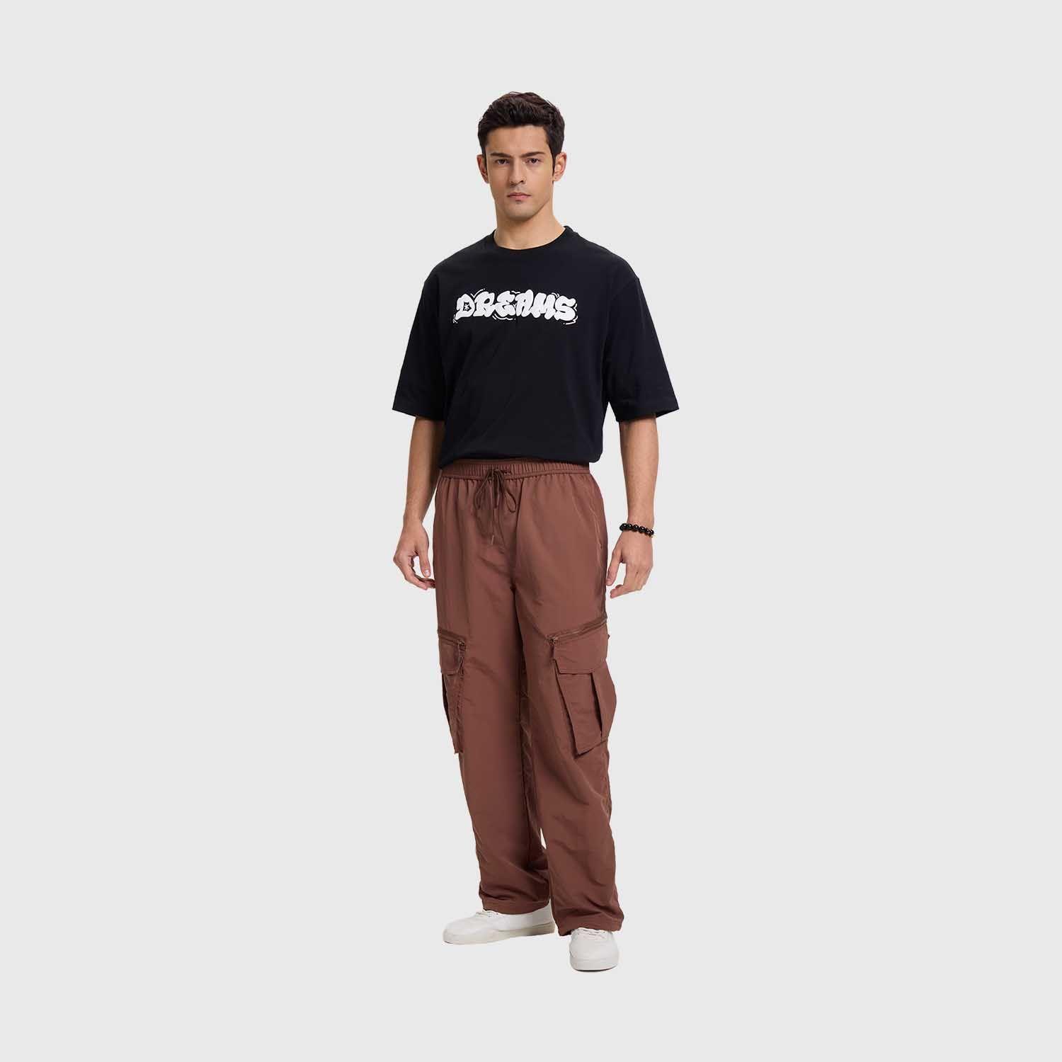Pantalón Hombre Cargo Parachute Cafe Fashion's Park-3