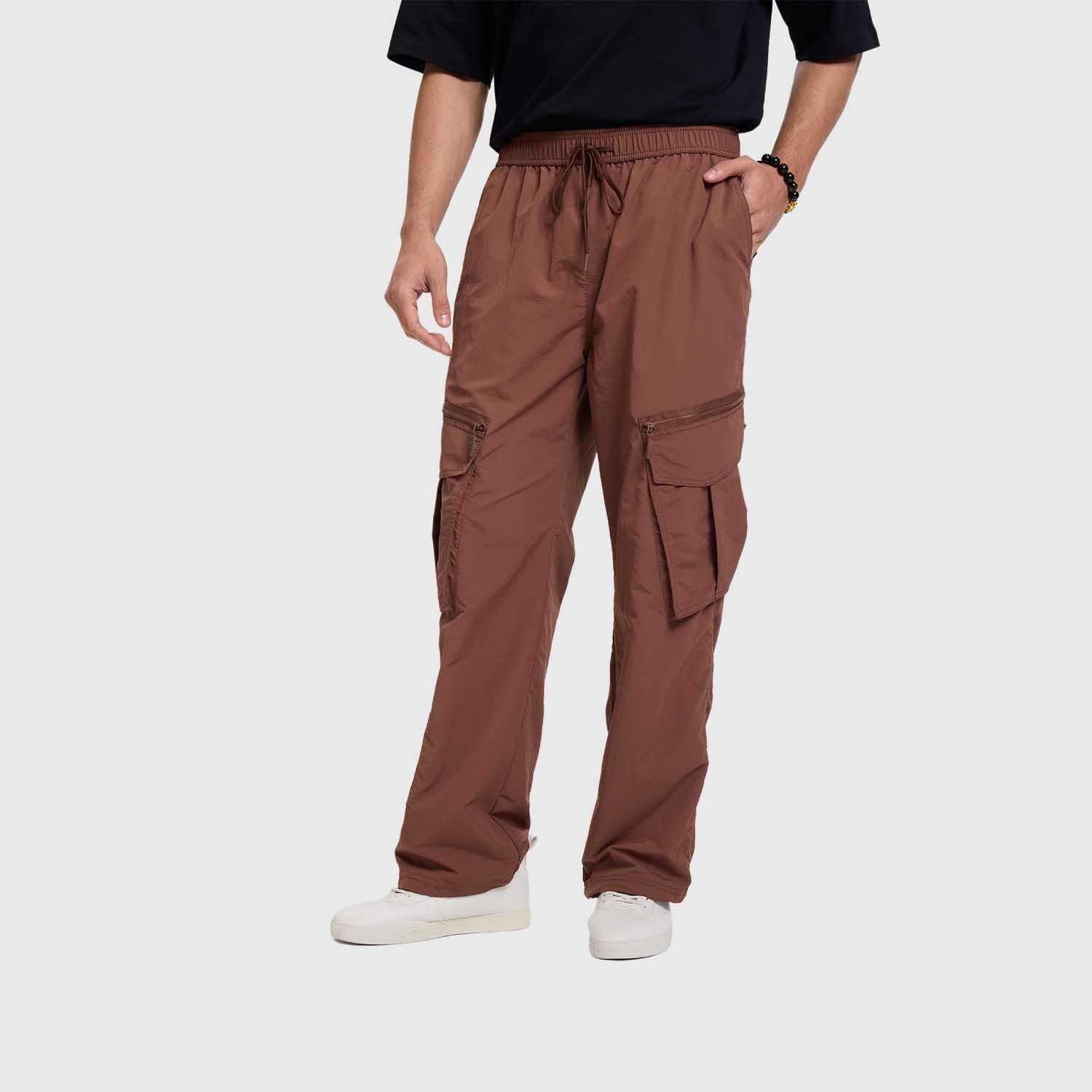 Pantalón Hombre Cargo Parachute Cafe Fashion's Park-1