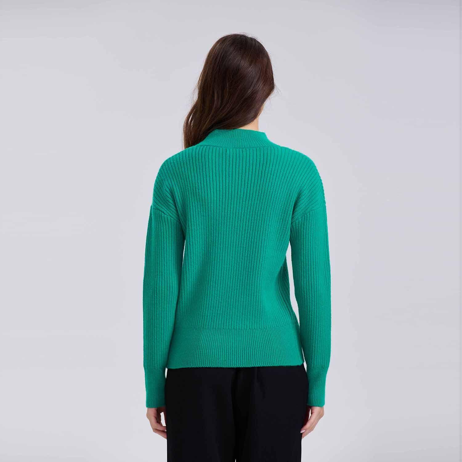 Sweater Mujer Chenille Negro-2