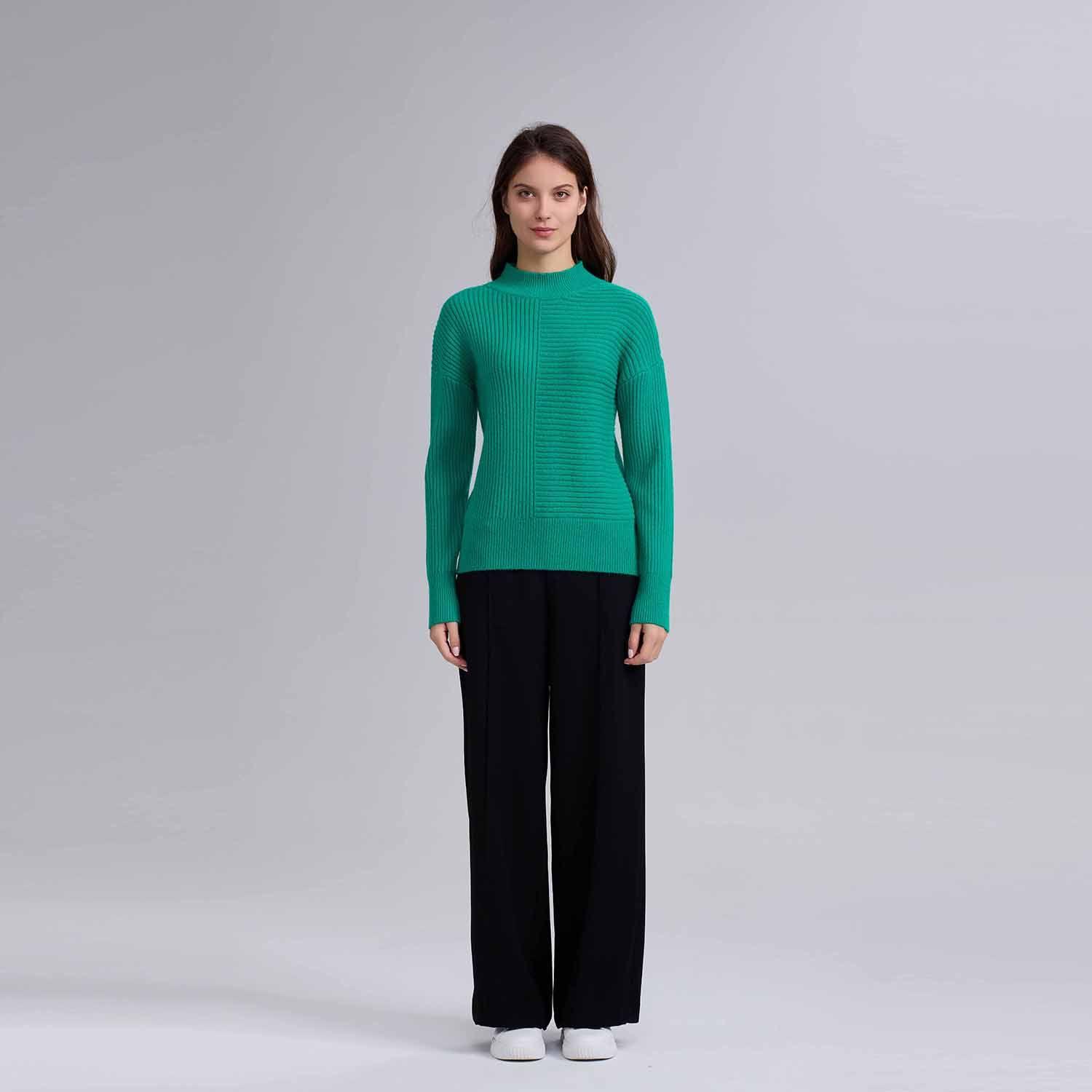 Sweater Mujer Chenille Negro-3