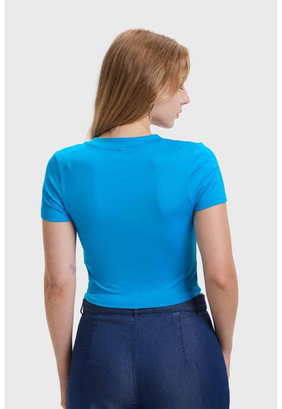 Polera Mujer Argolla Azul-2
