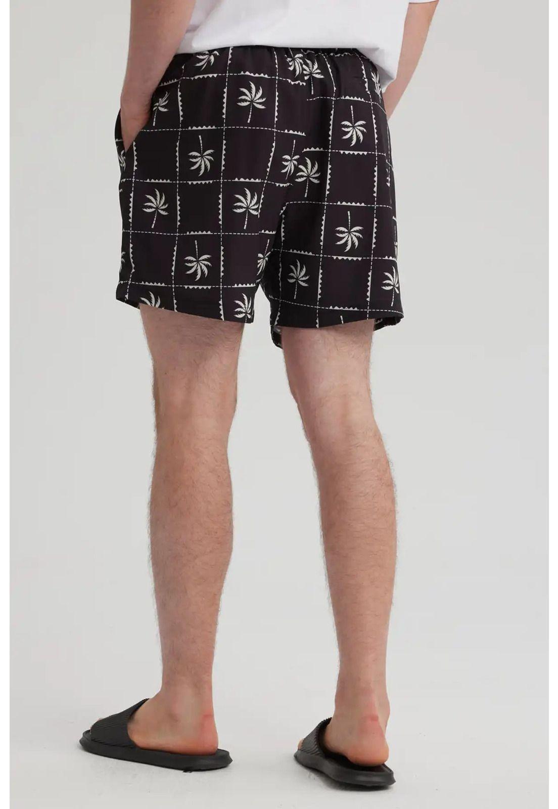 Short De Baño Hombre Rapport Negro-6