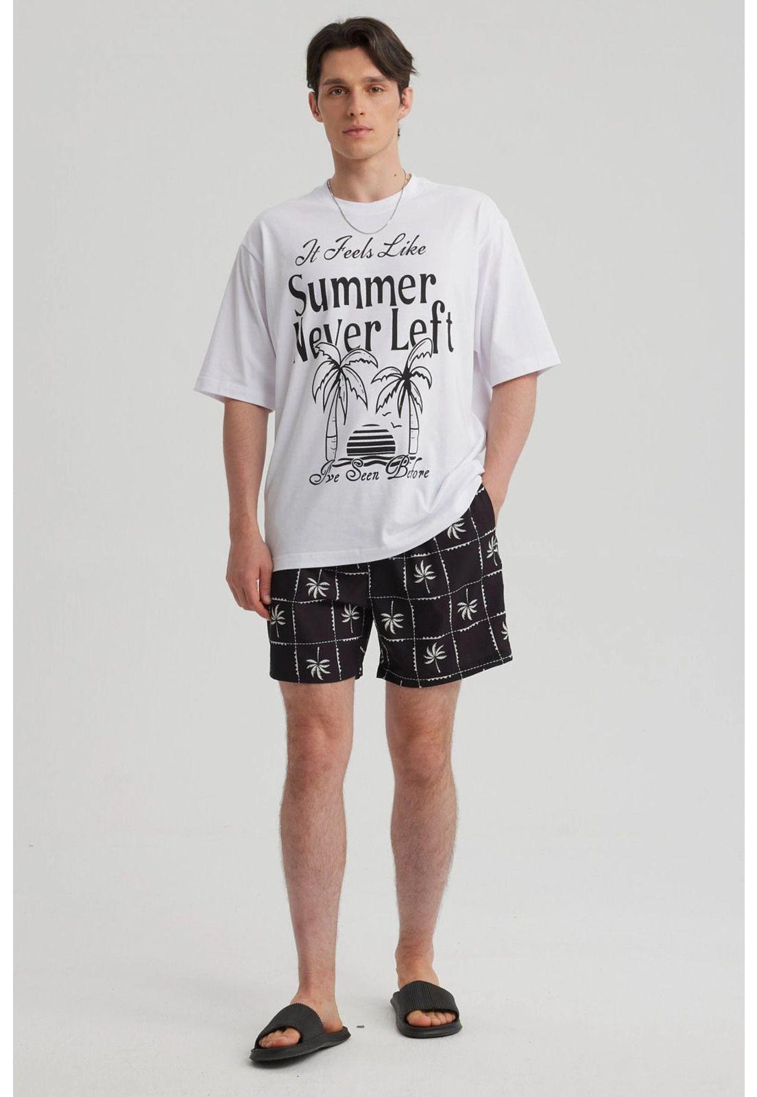 Short De Baño Hombre Rapport Negro-7