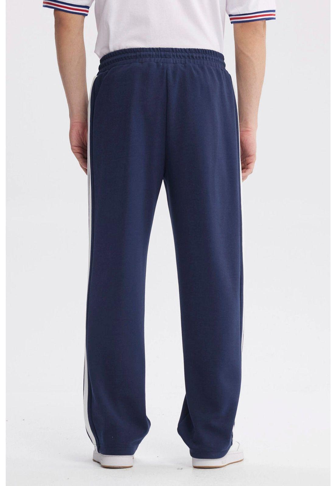 Pantalón Buzo Hombre Calce Recto Azul - ll-2