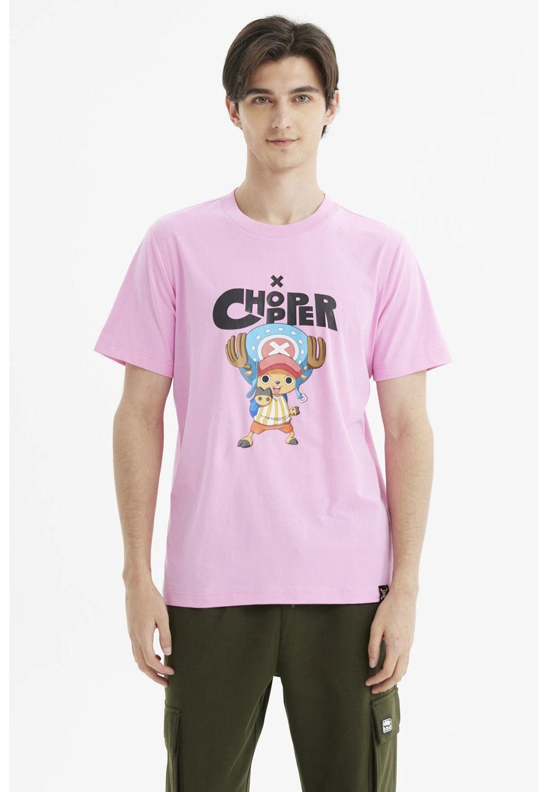 Polera Hombre One Piece Rosado-0