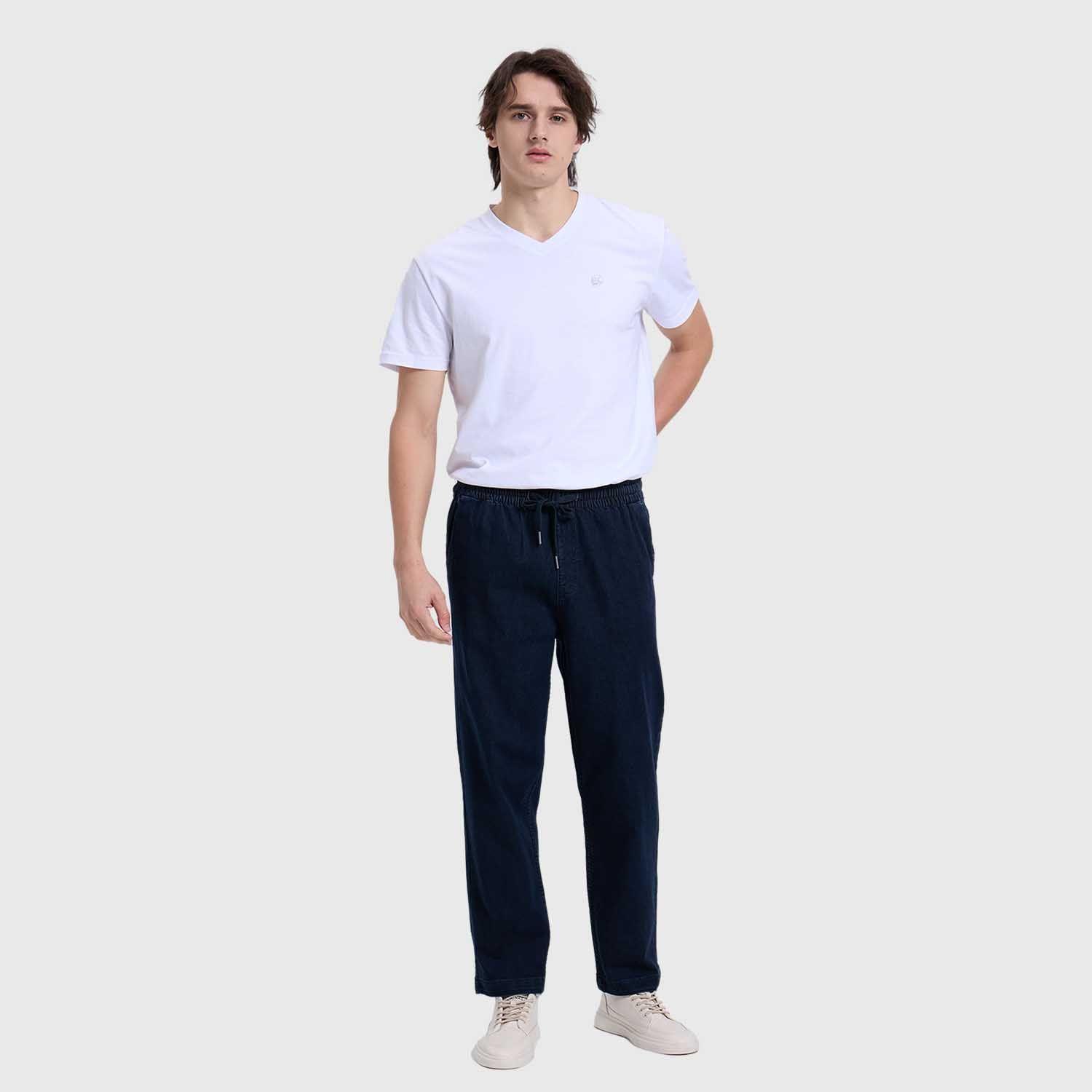 Jeans Hombre Comfort Suave Azul Medio-3