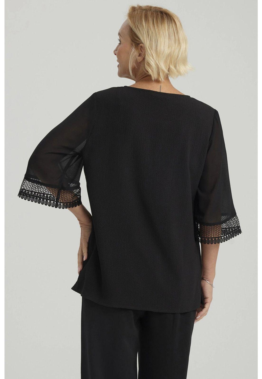 Blusa Mujer Lisa Negro - ll-2