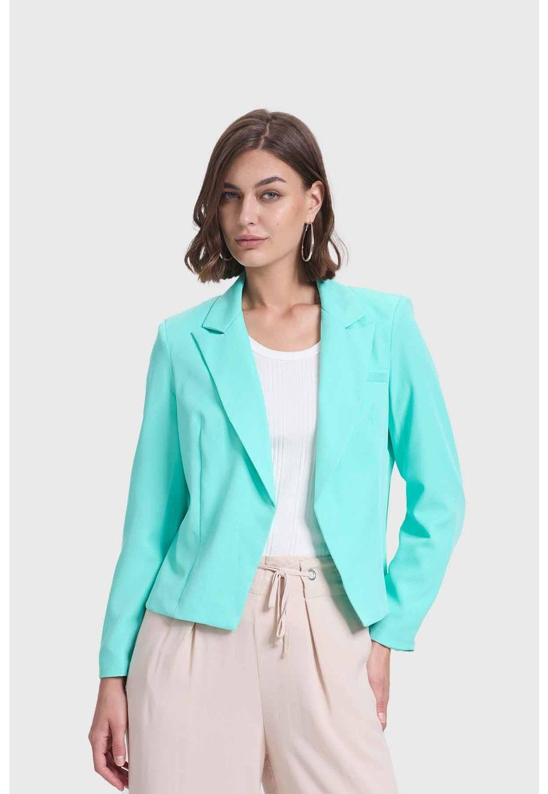 Blazer Mujer Aqua-0