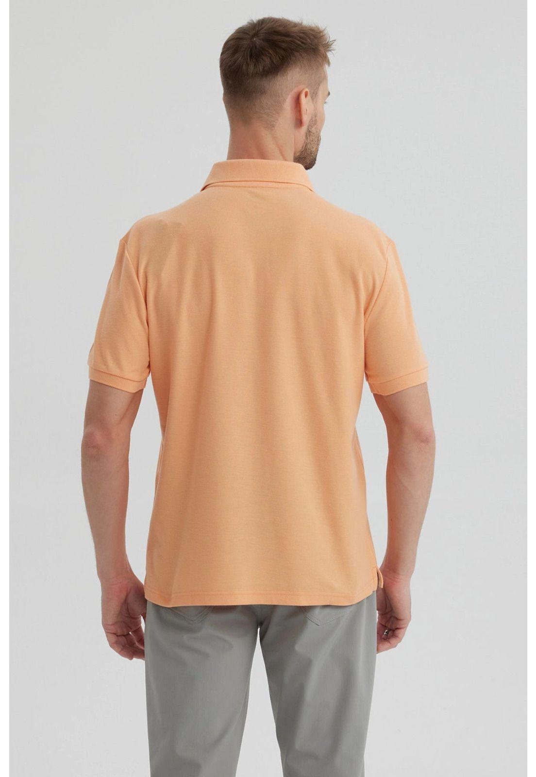 Polera Hombre Piqué Básica Lisa Damasco - ll-2