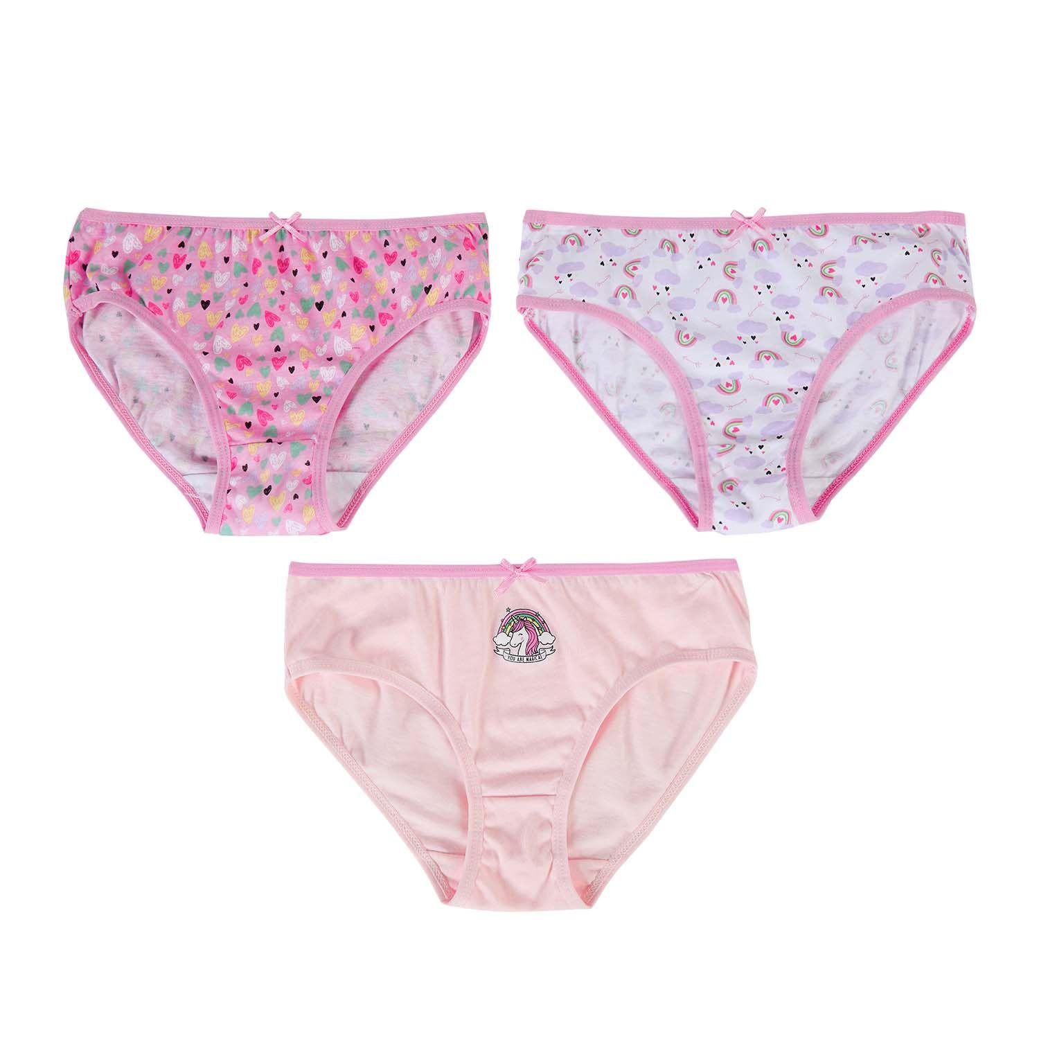 Calzón Niña Tripack Niña Full Print Rosado-0