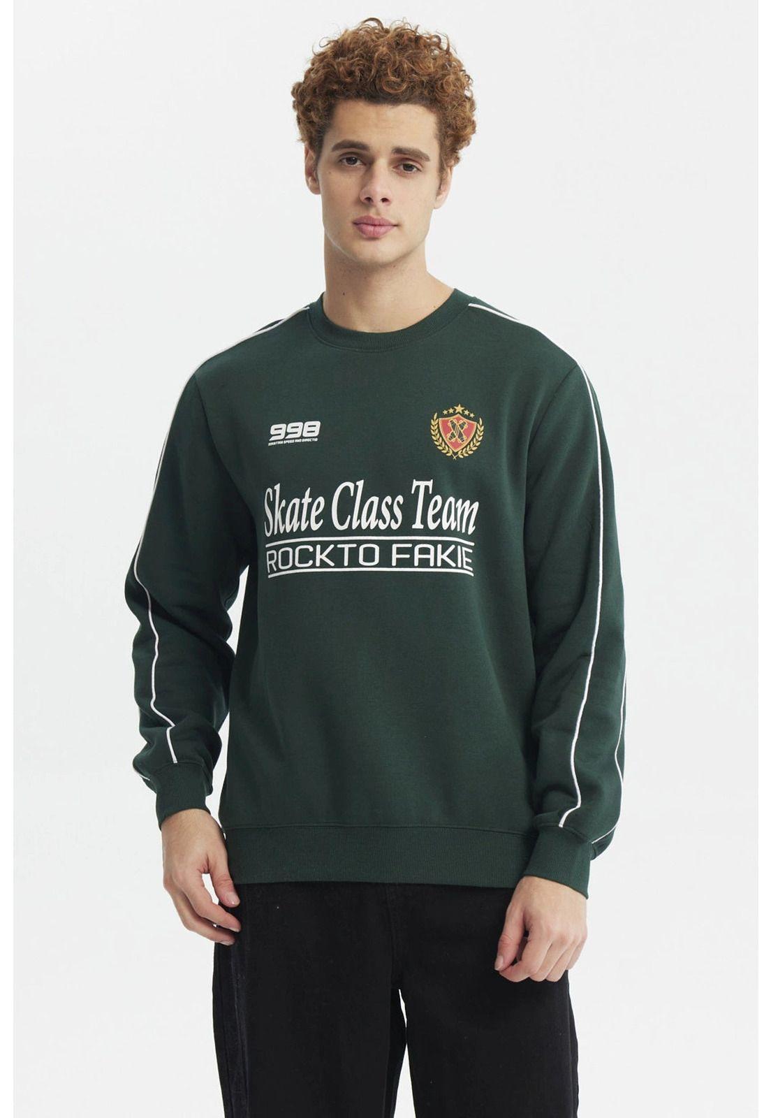 Polerón Hombre Oversize Verde-0