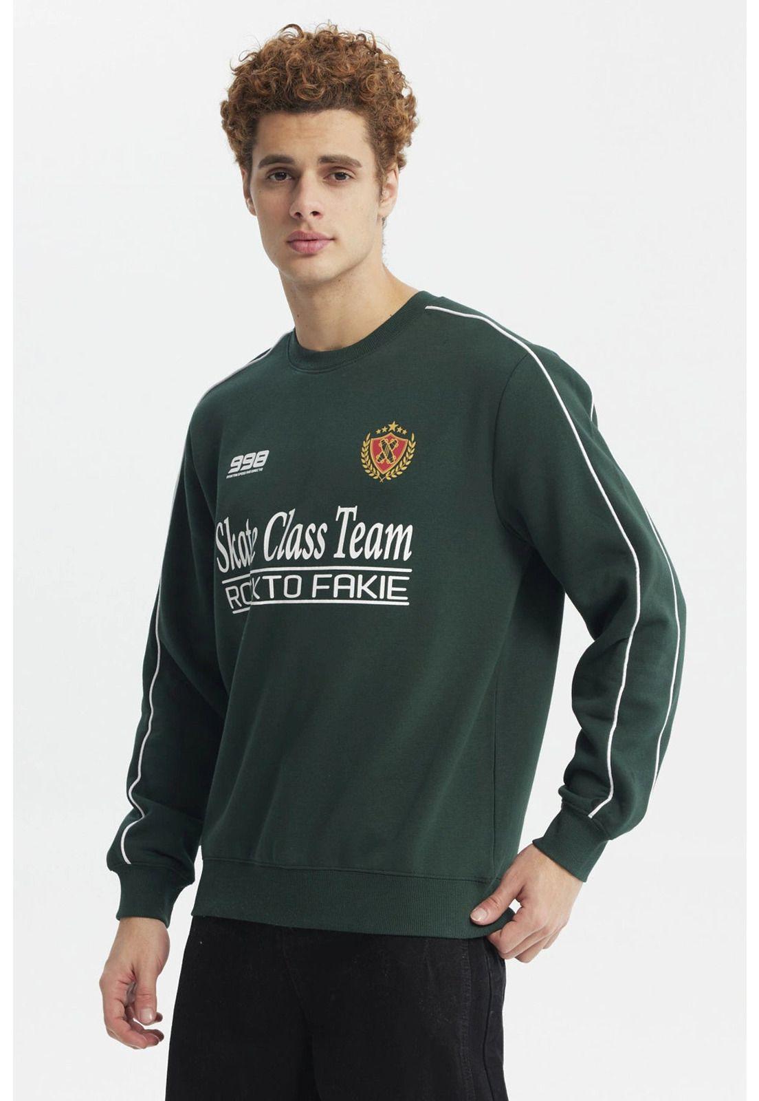 Polerón Hombre Oversize Verde-1