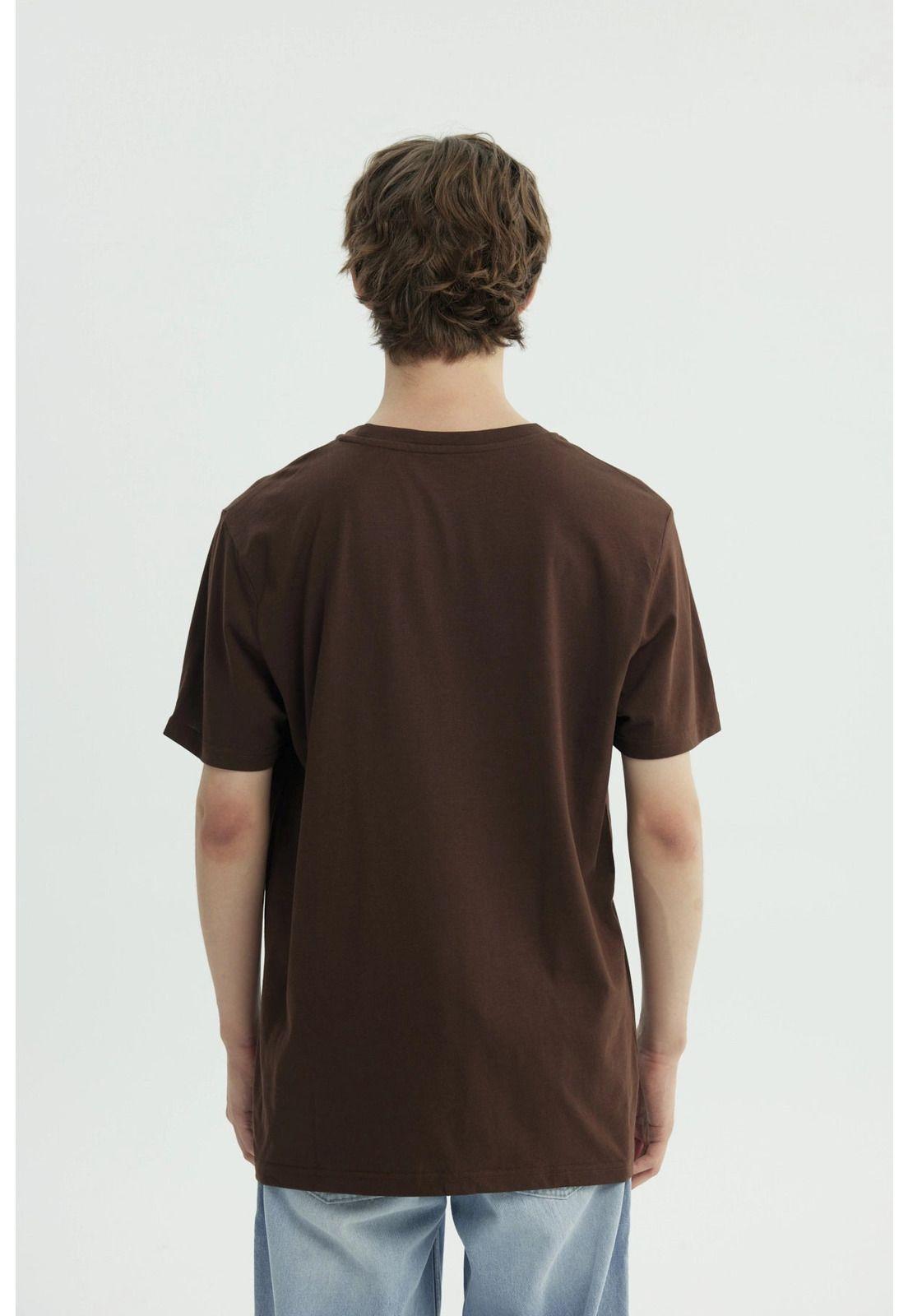 Polera Hombre Regular Marron-2