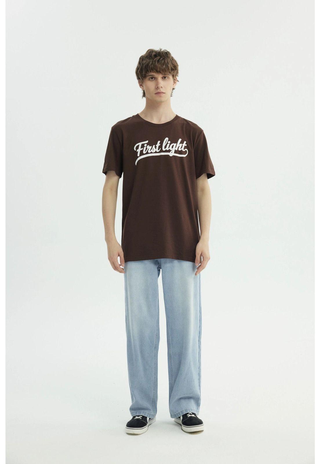 Polera Hombre Regular Marron-3