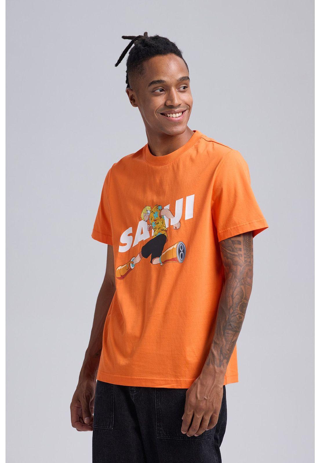 Polera Hombre One Piece Naranjo-1