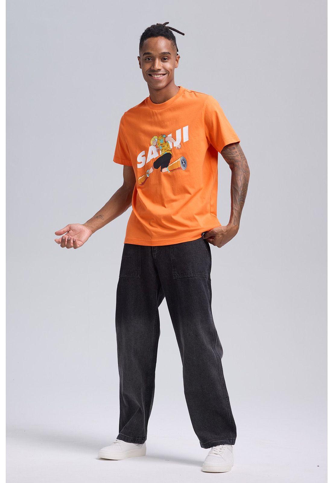 Polera Hombre One Piece Naranjo-3