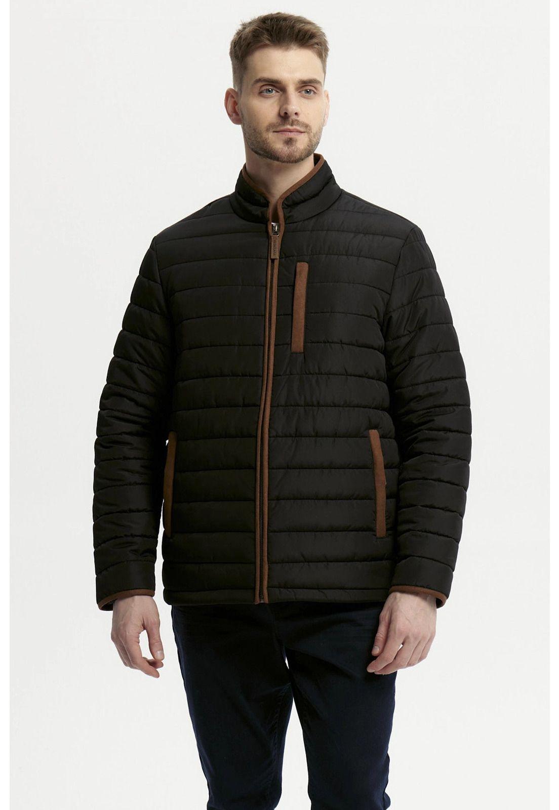 Parka Hombre Slim Negro - X-0