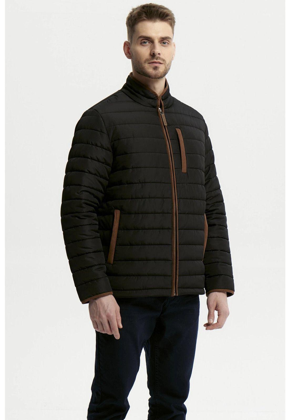 Parka Hombre Slim Negro - X-1