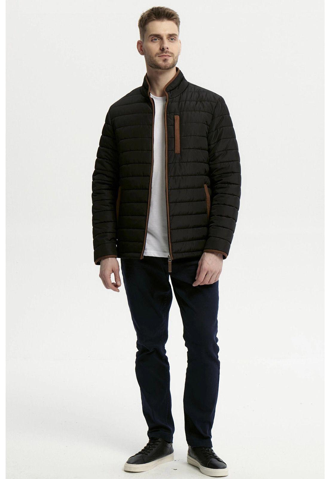 Parka Hombre Slim Negro - X-3