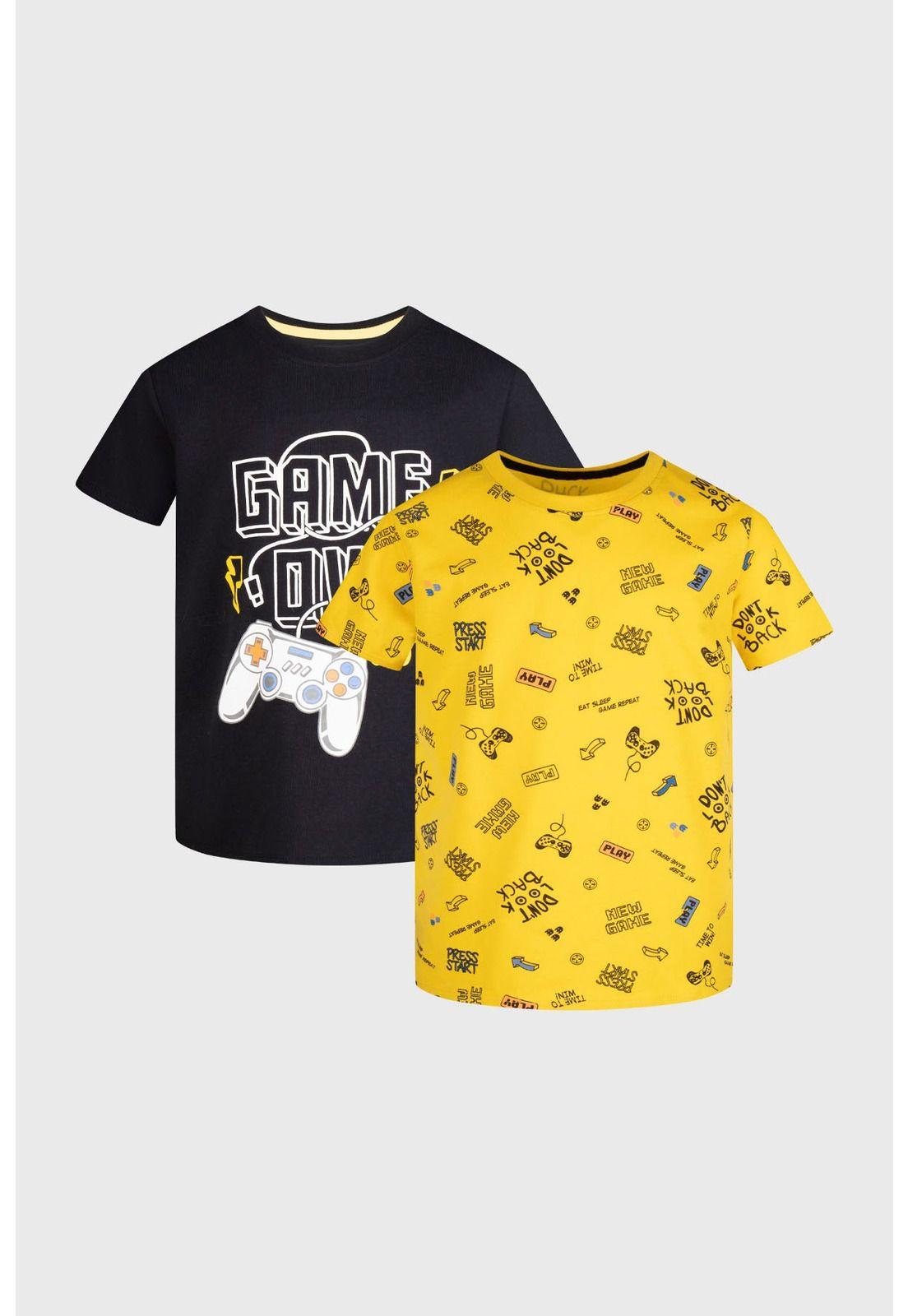 Polera Niño Bipack Negro-0