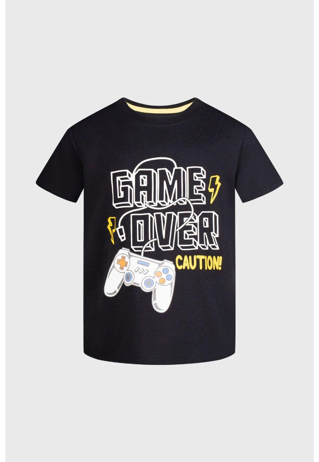 Polera Niño Bipack Negro-1