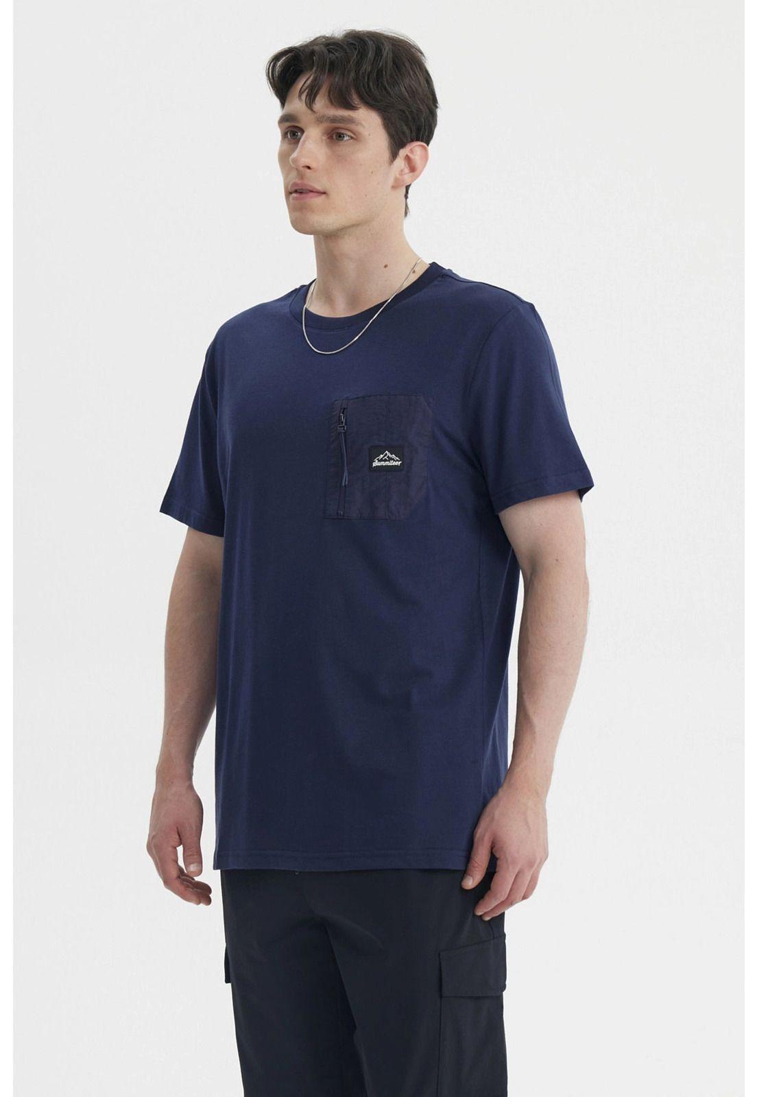 Polera Hombre Slim Azul- lll-1