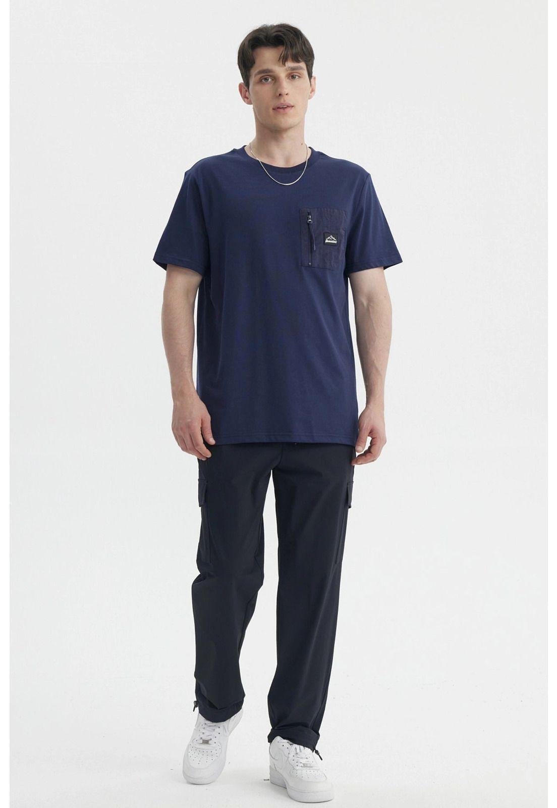 Polera Hombre Slim Azul- lll-3