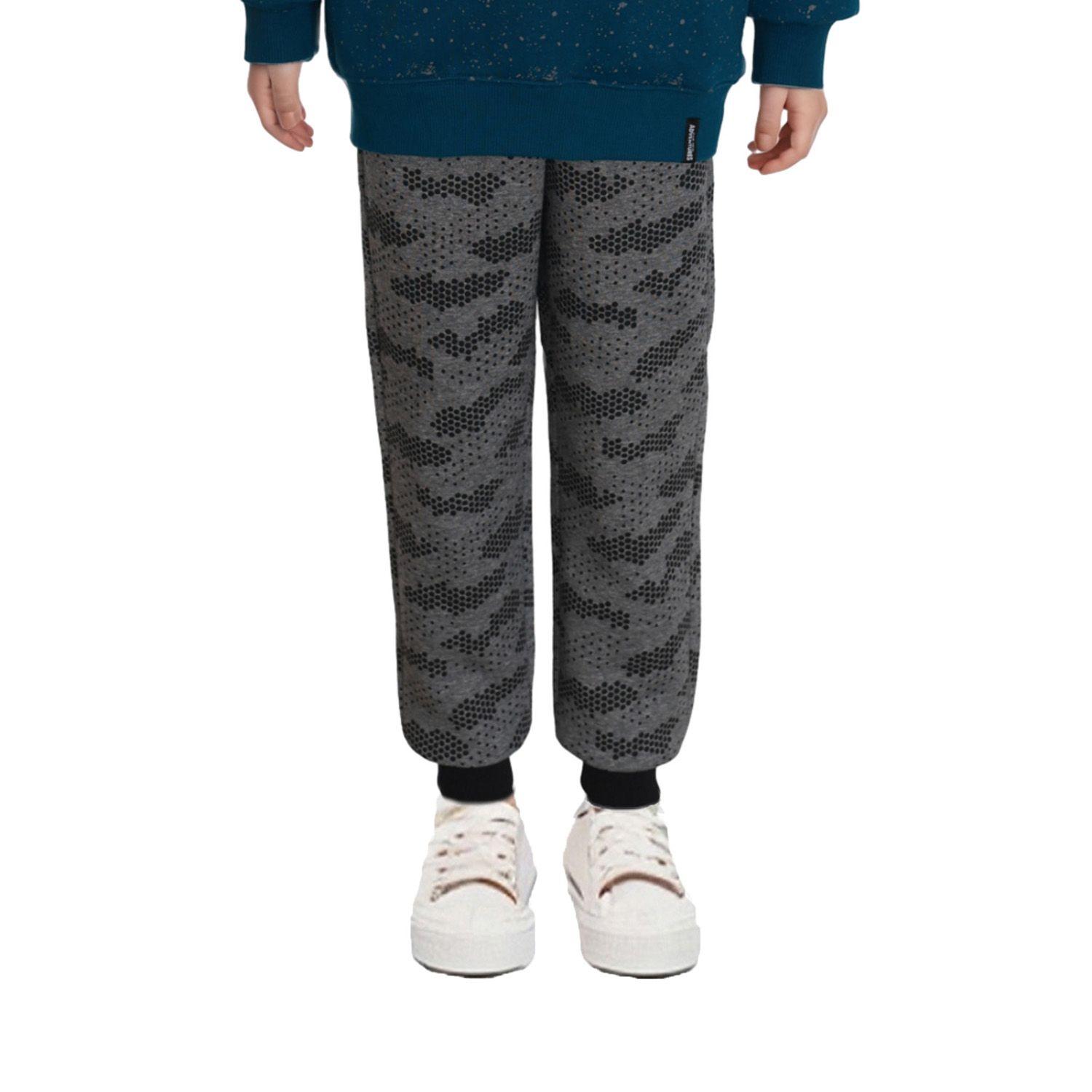 Pantalón Buzo Niño Jogger Full Print Negro-0