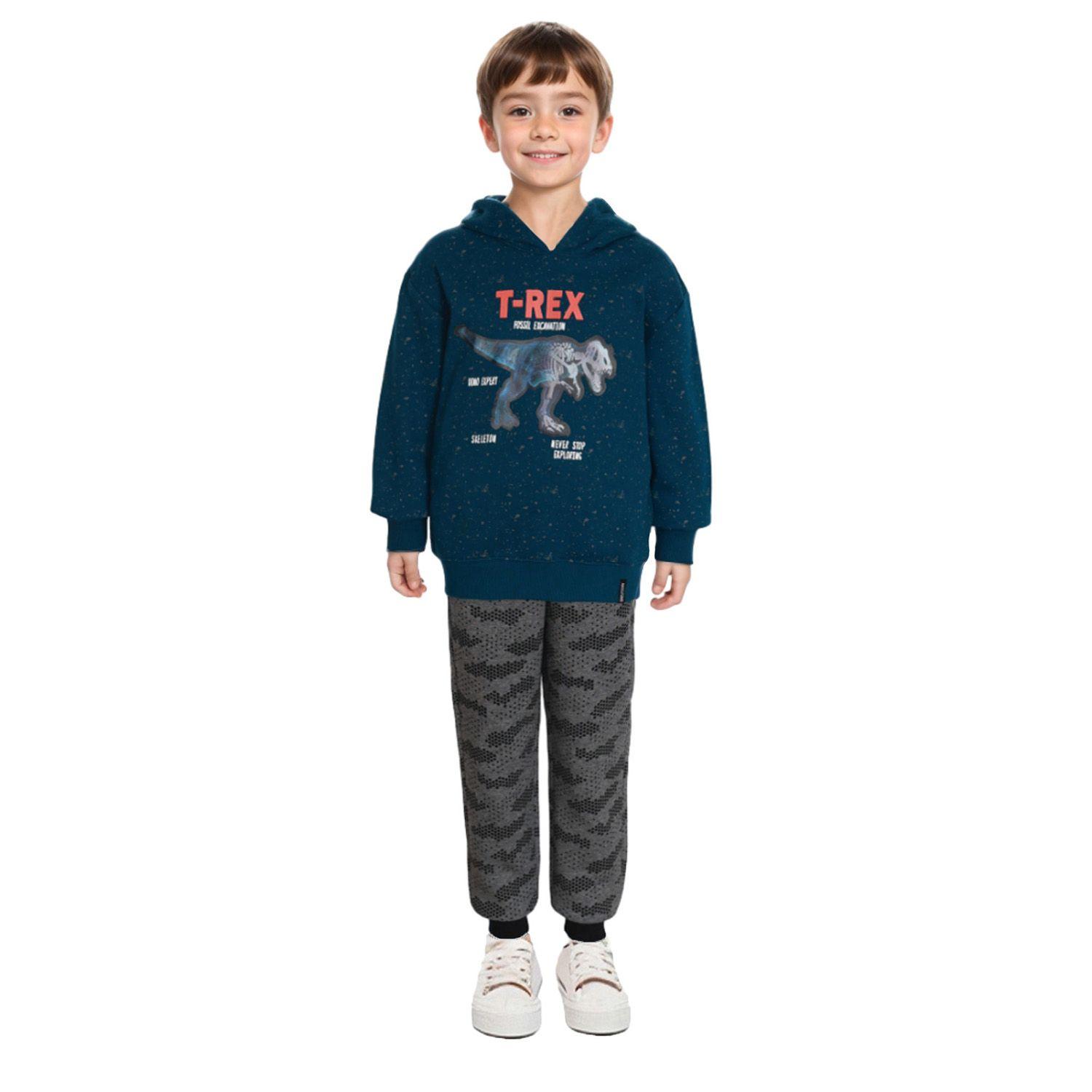 Pantalón Buzo Niño Jogger Full Print Negro-2