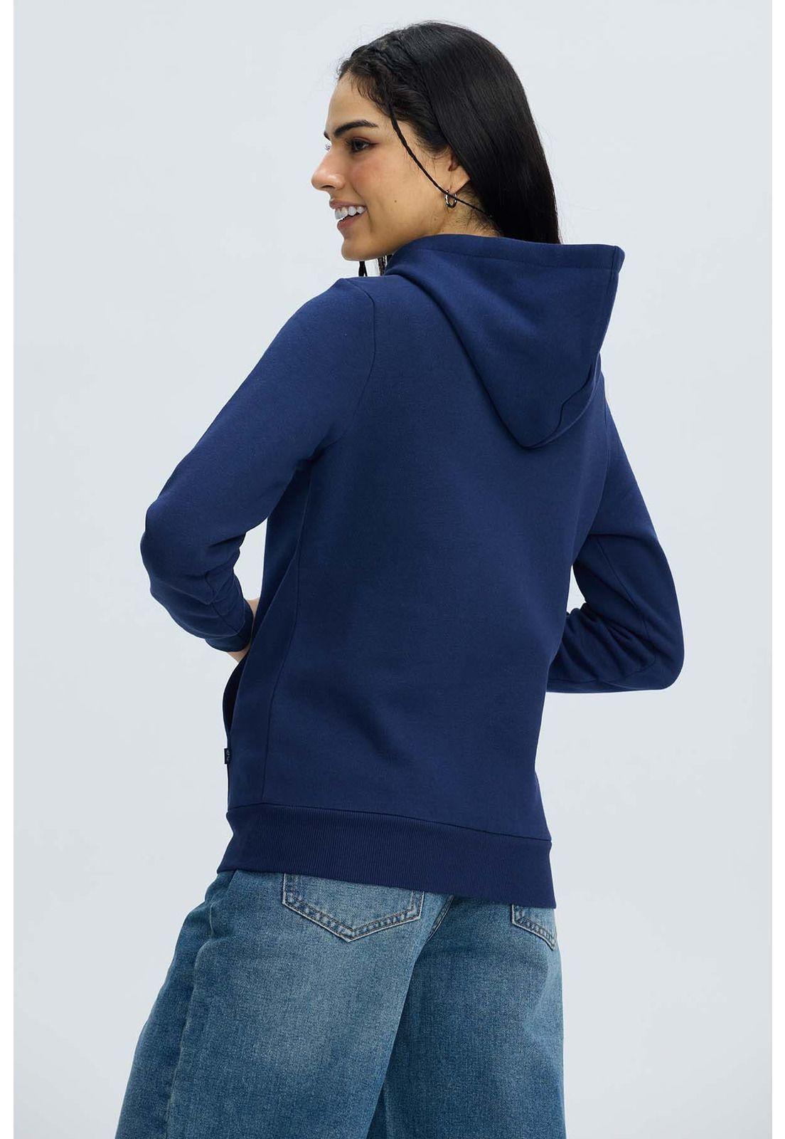 Polerón Mujer Hoodie Azul-2