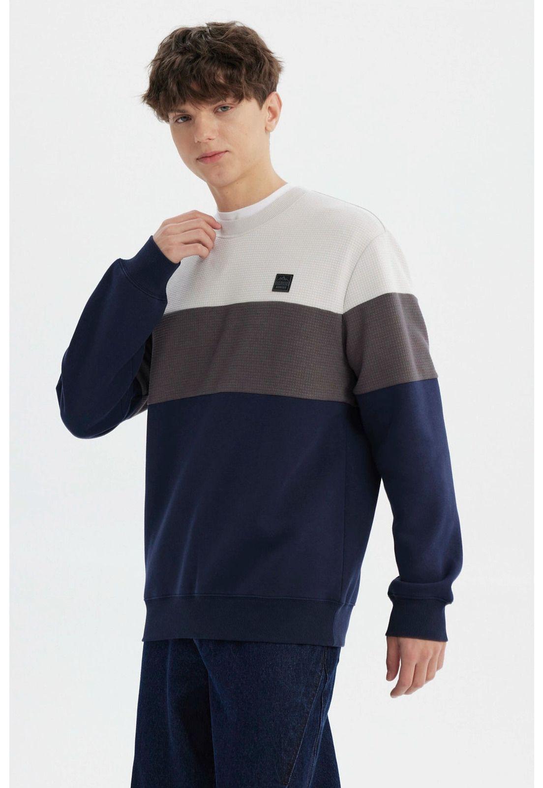 Polerón Hombre Slim Azul Marino-1