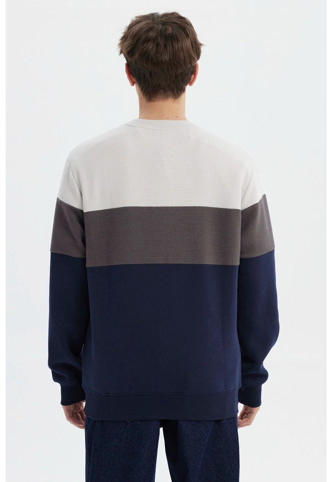 Polerón Hombre Slim Azul Marino-2