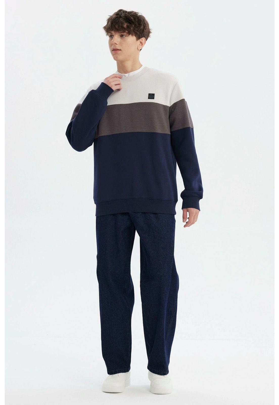 Polerón Hombre Slim Azul Marino-3