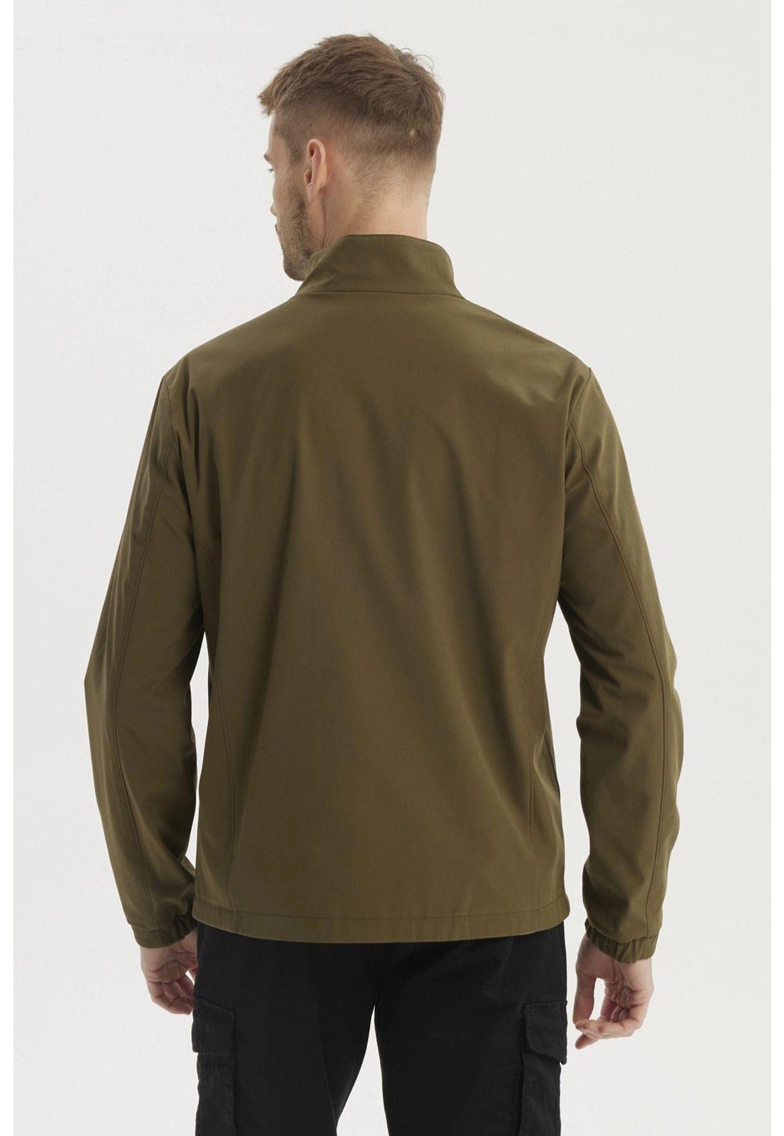 Chaqueta Hombre Slim Verde Olivo-2
