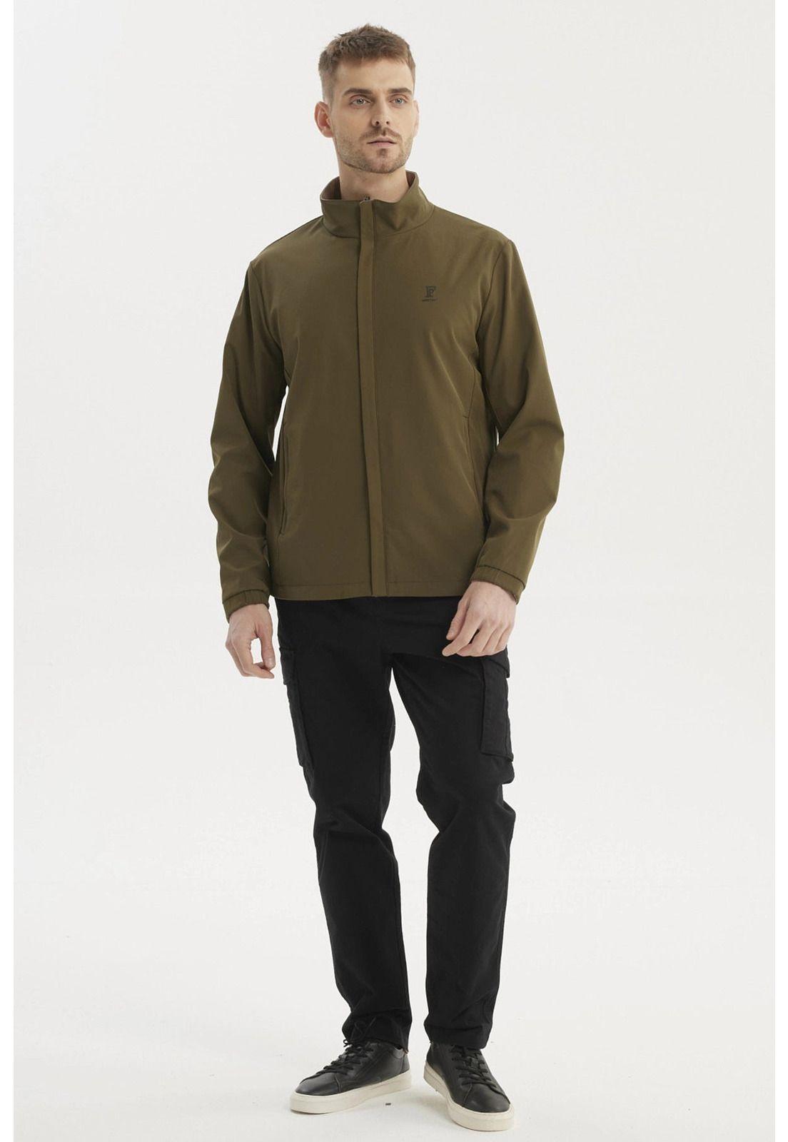 Chaqueta Hombre Slim Verde Olivo-3