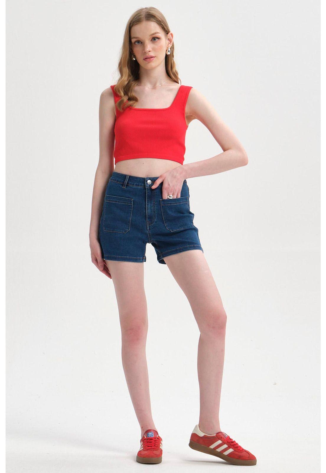 Peto Mujer Seamless Rojo-3