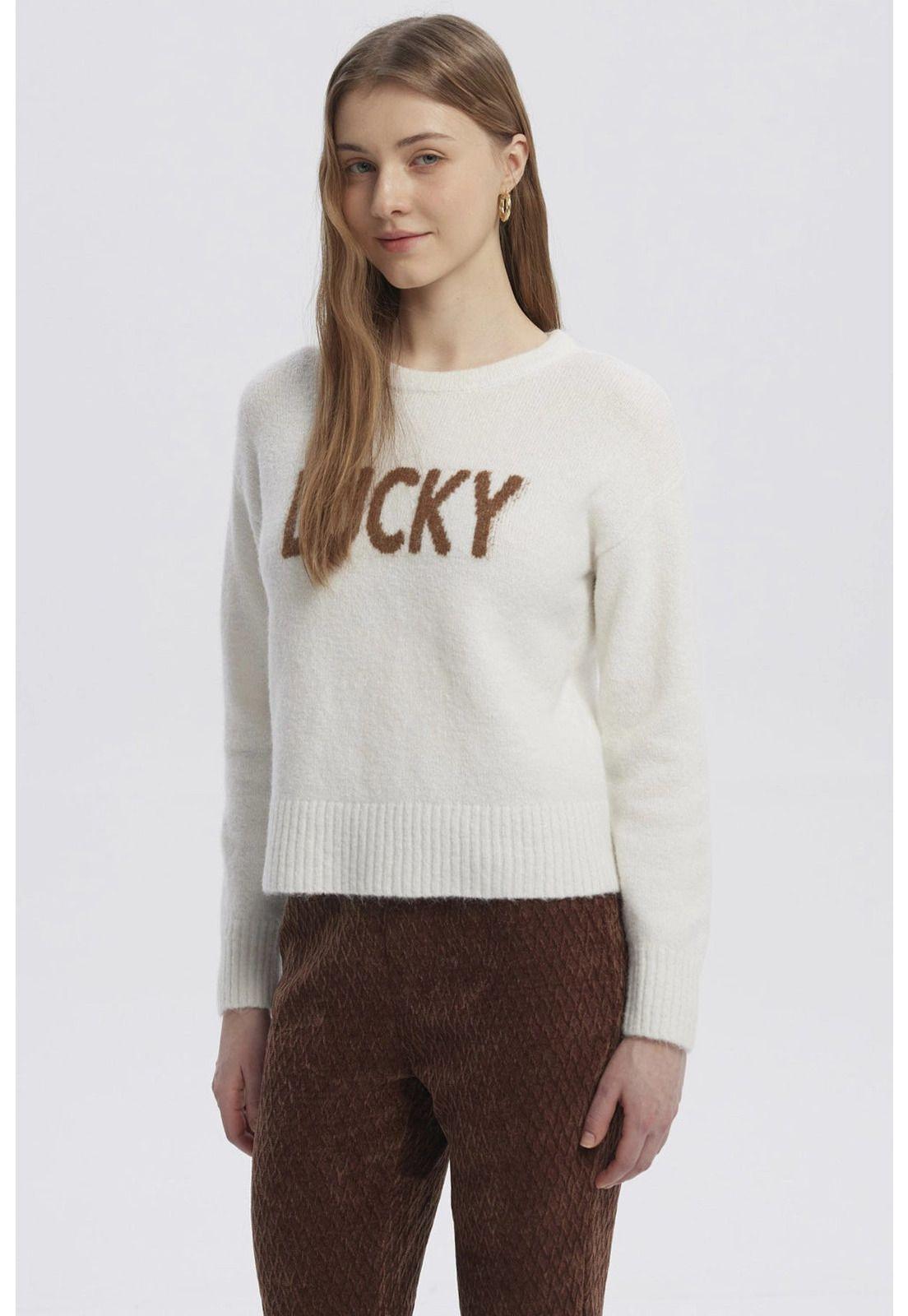 Sweater Mujer Juvenil Crudo-1