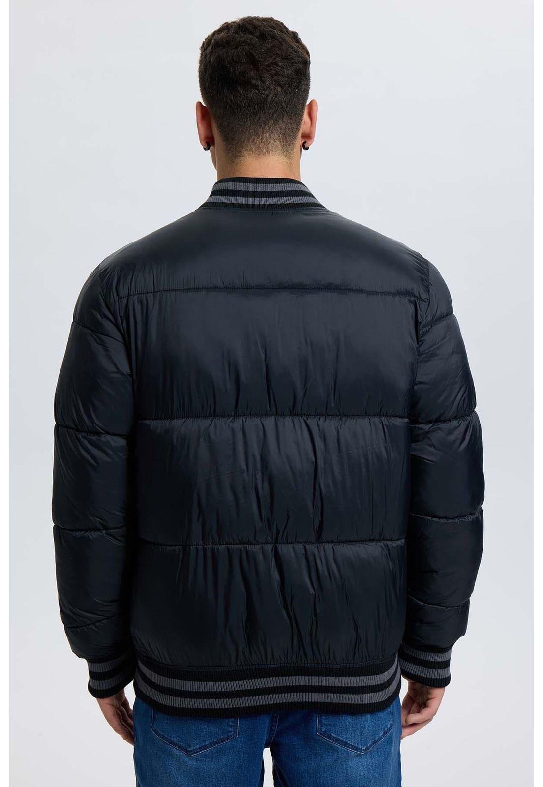 Chaqueta Hombre Bomber Negro - lV-2