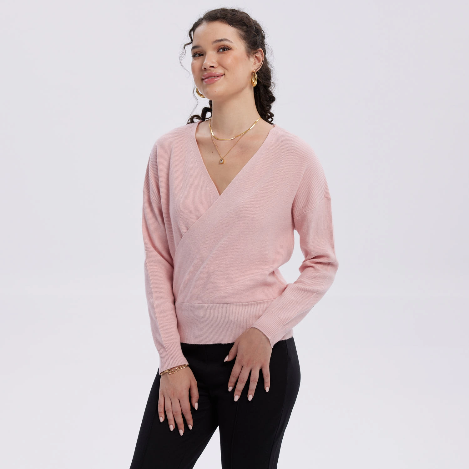 Sweater Mujer Delantero Palo Rosa-2