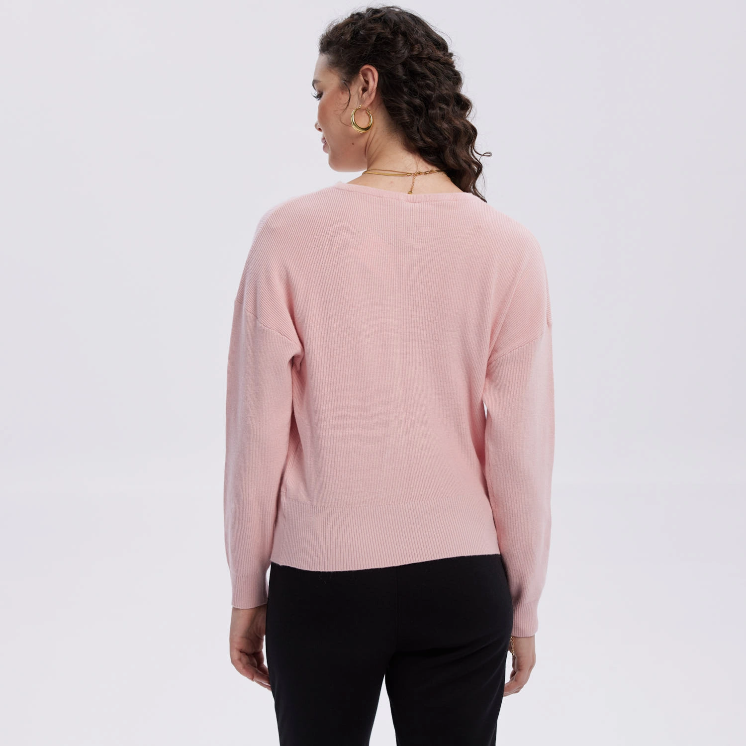 Sweater Mujer Delantero Palo Rosa-3