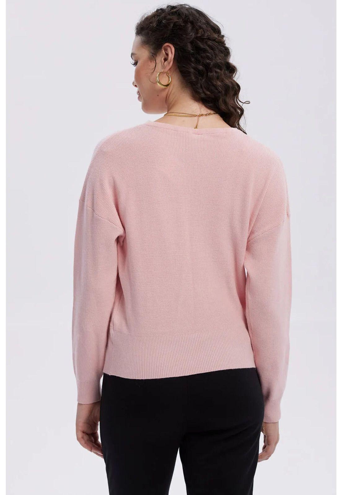 Sweater Mujer Delantero Palo Rosa-2