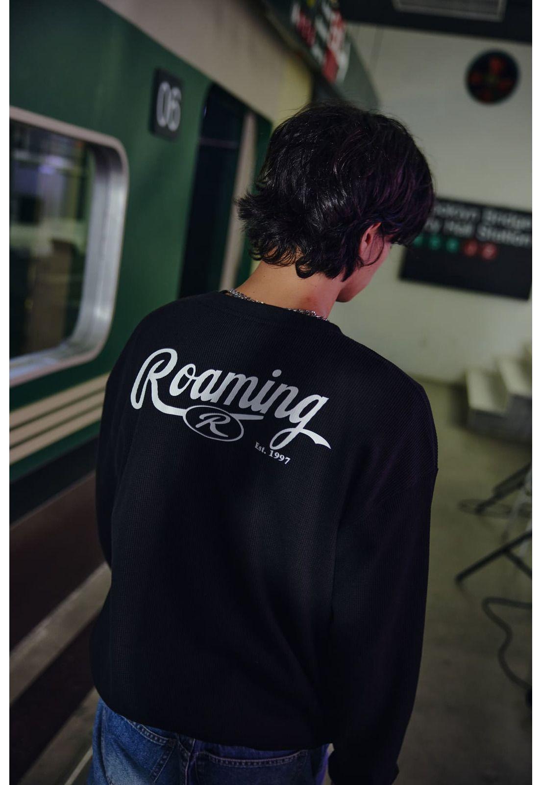 Polerón Hombre Oversize Negro - lX-1