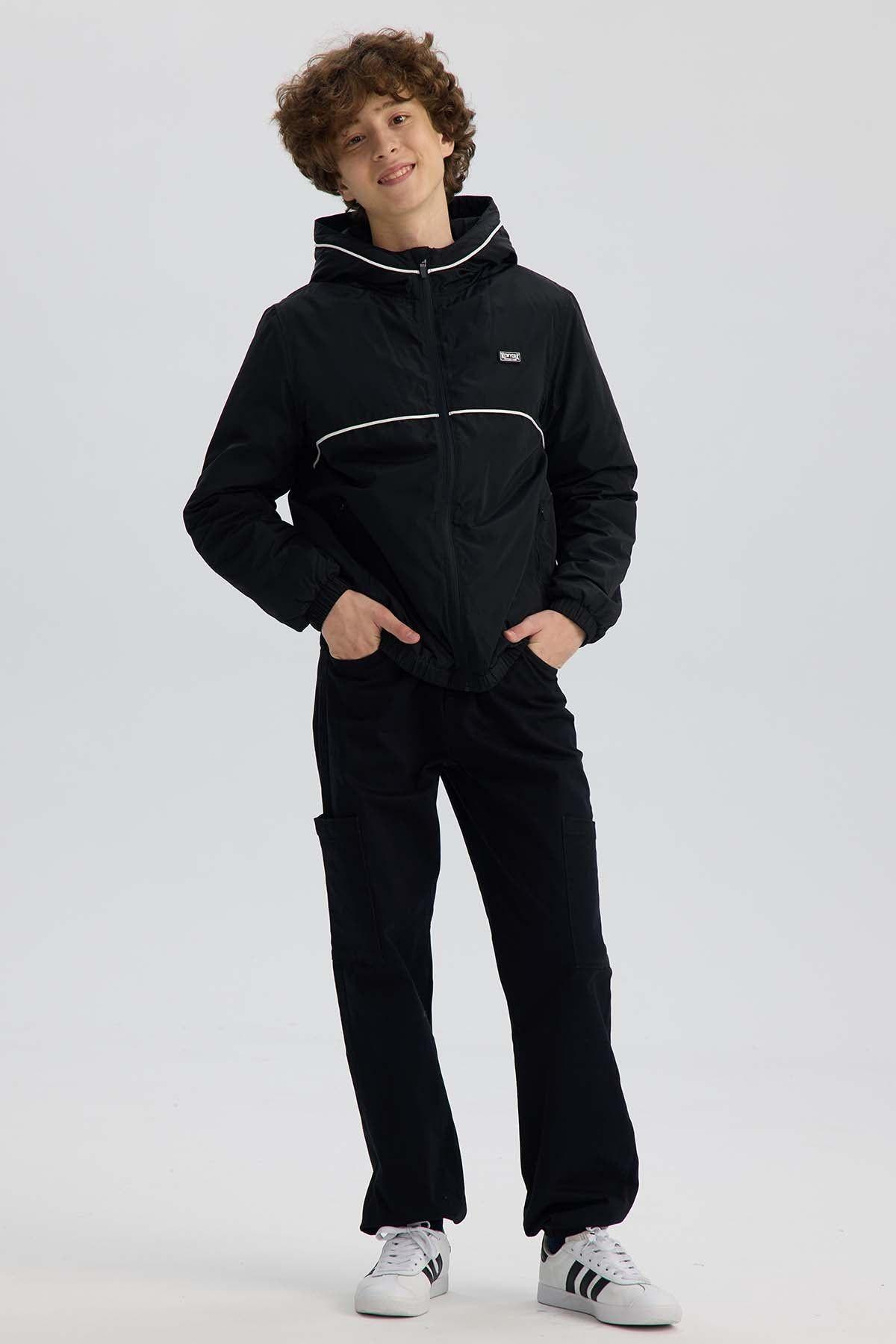 Chaqueta Niño Full Zipper Negro-3