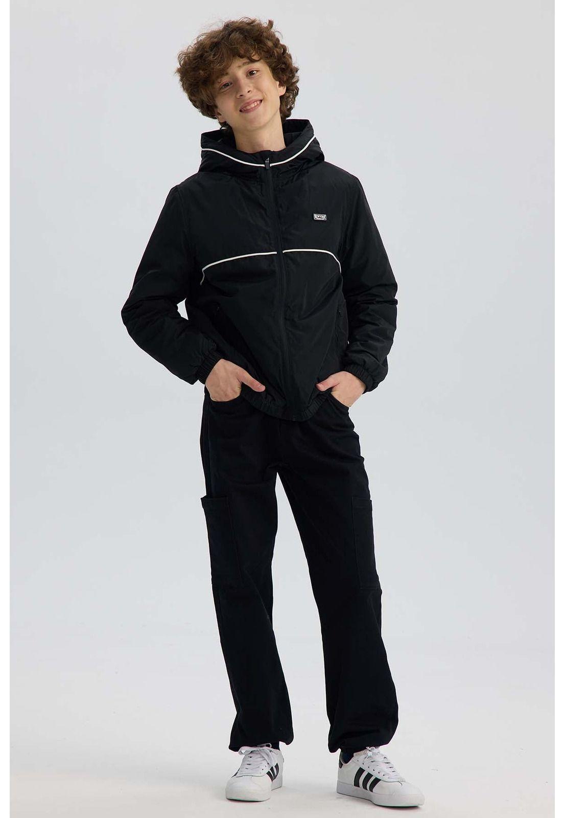 Chaqueta Niño Full Zipper Negro-3