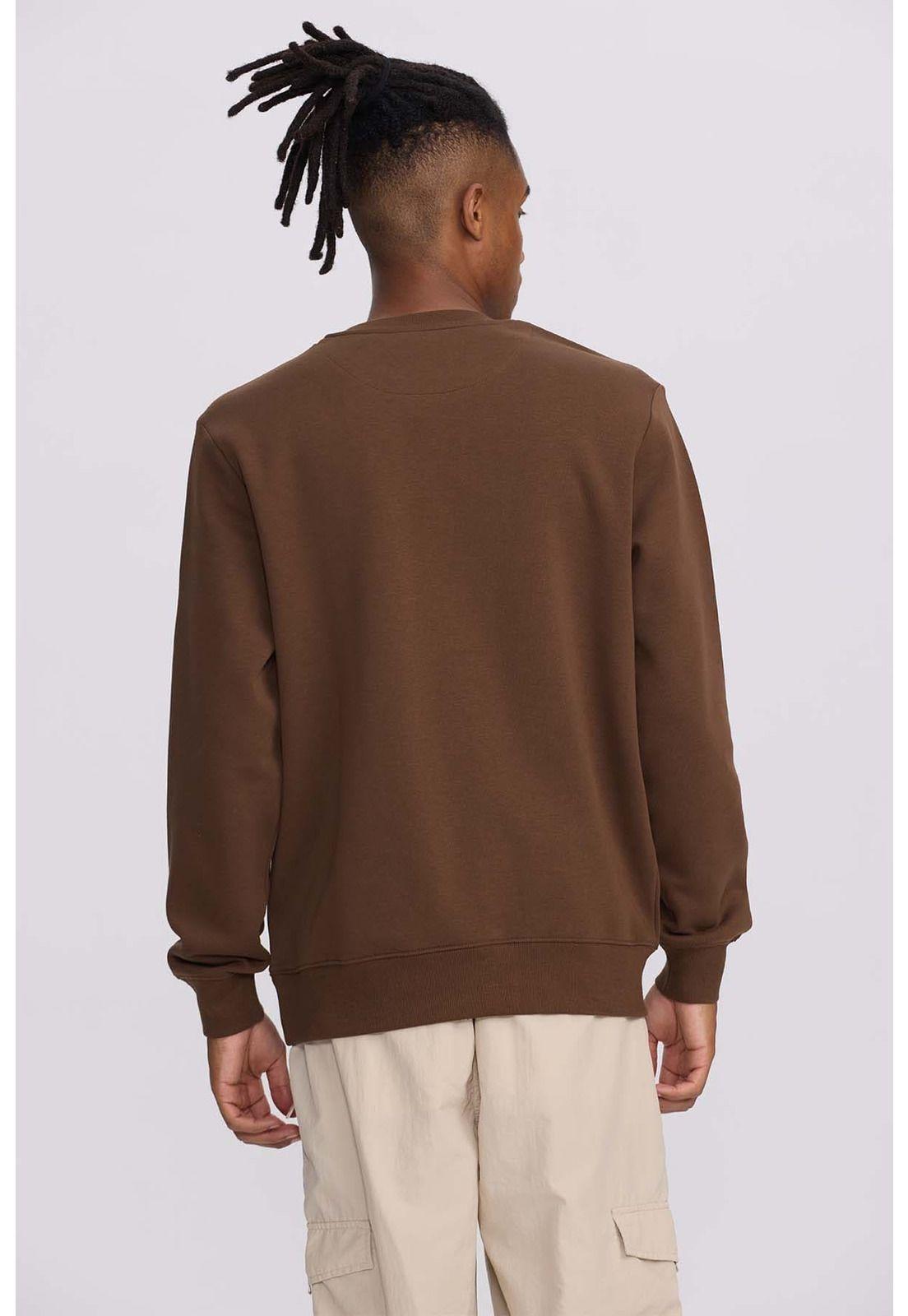 Polerón Hombre Print Central Chocolate-2