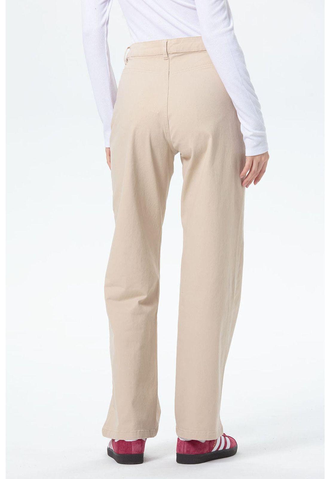 Pantalón Mujer Gabardina Cow Girl Beige-2
