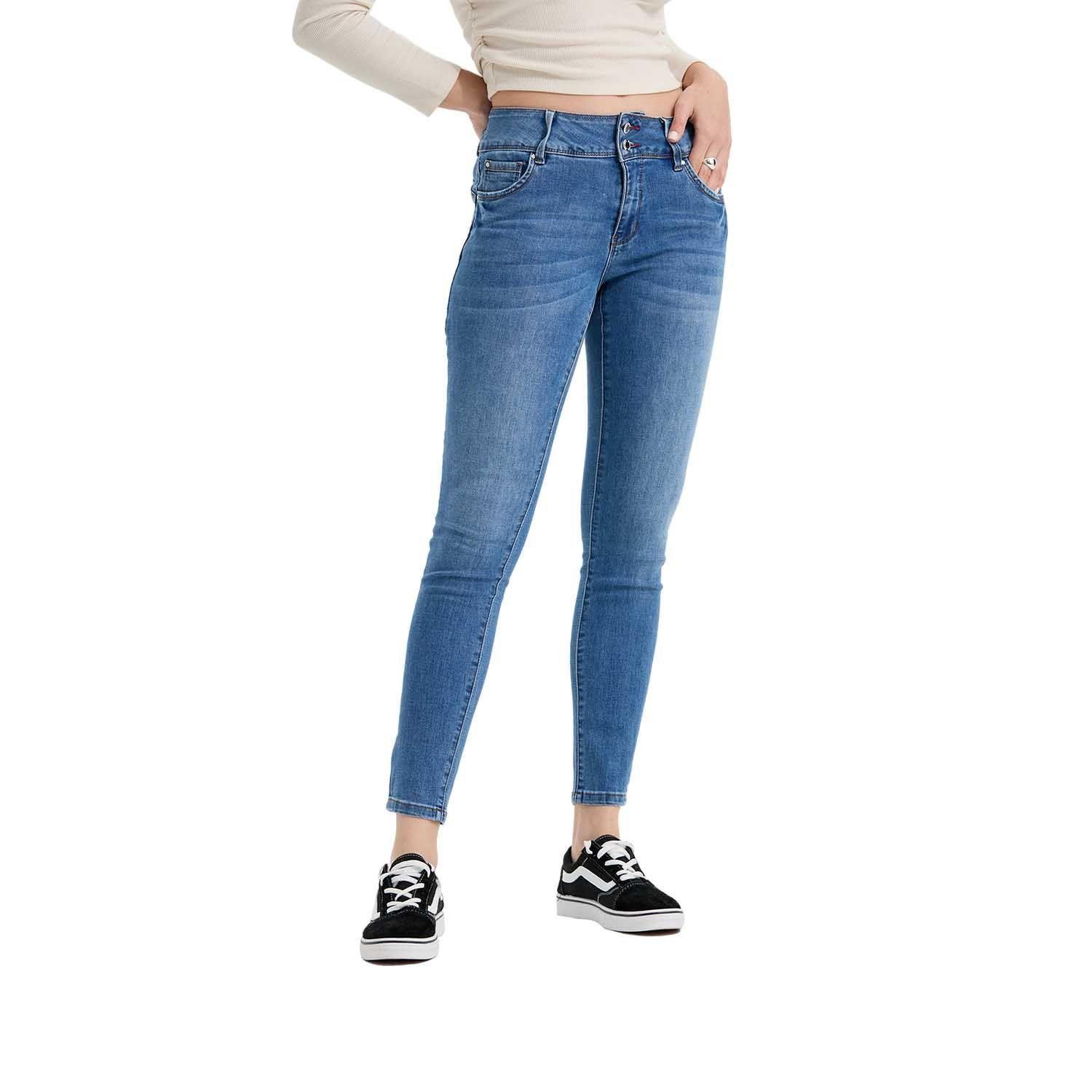 Jeans Mujer Skinny Kim Azul Fashion's Park-0