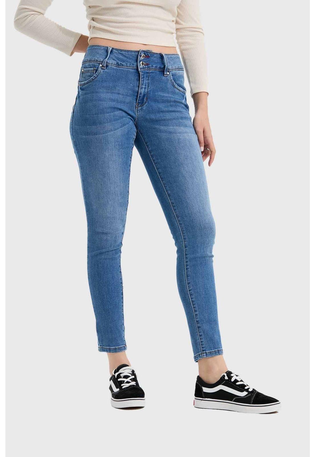 Jeans Mujer Skinny Kim Azul - lll-1