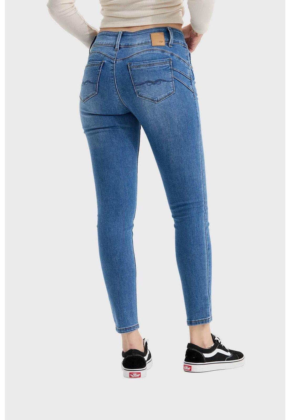 Jeans Mujer Skinny Kim Azul - lll-2