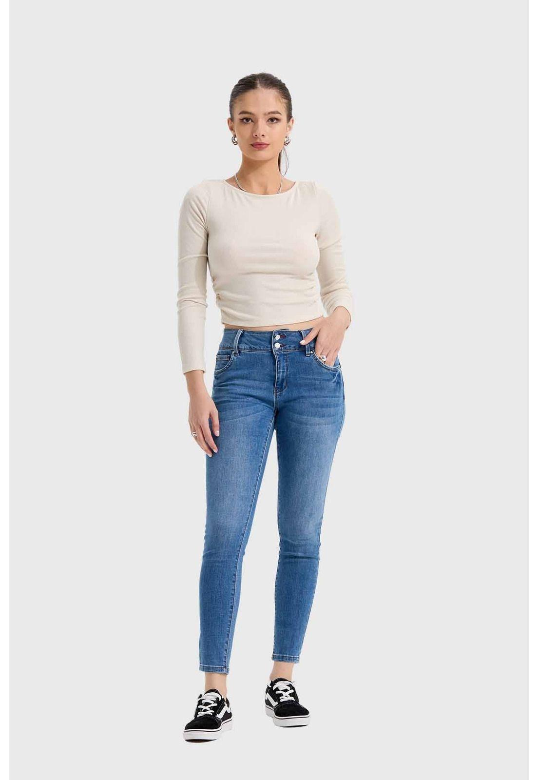 Jeans Mujer Skinny Kim Azul - lll-3
